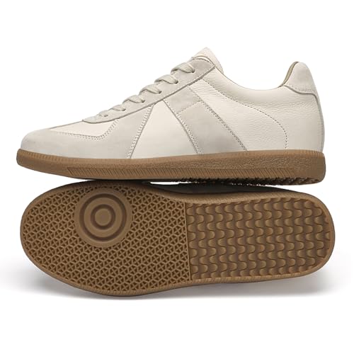 Mnplciea Elevator Shoes for Men Height Increasing Sneakers, 2.36inch Taller Leather and Suede Walking Shoes4