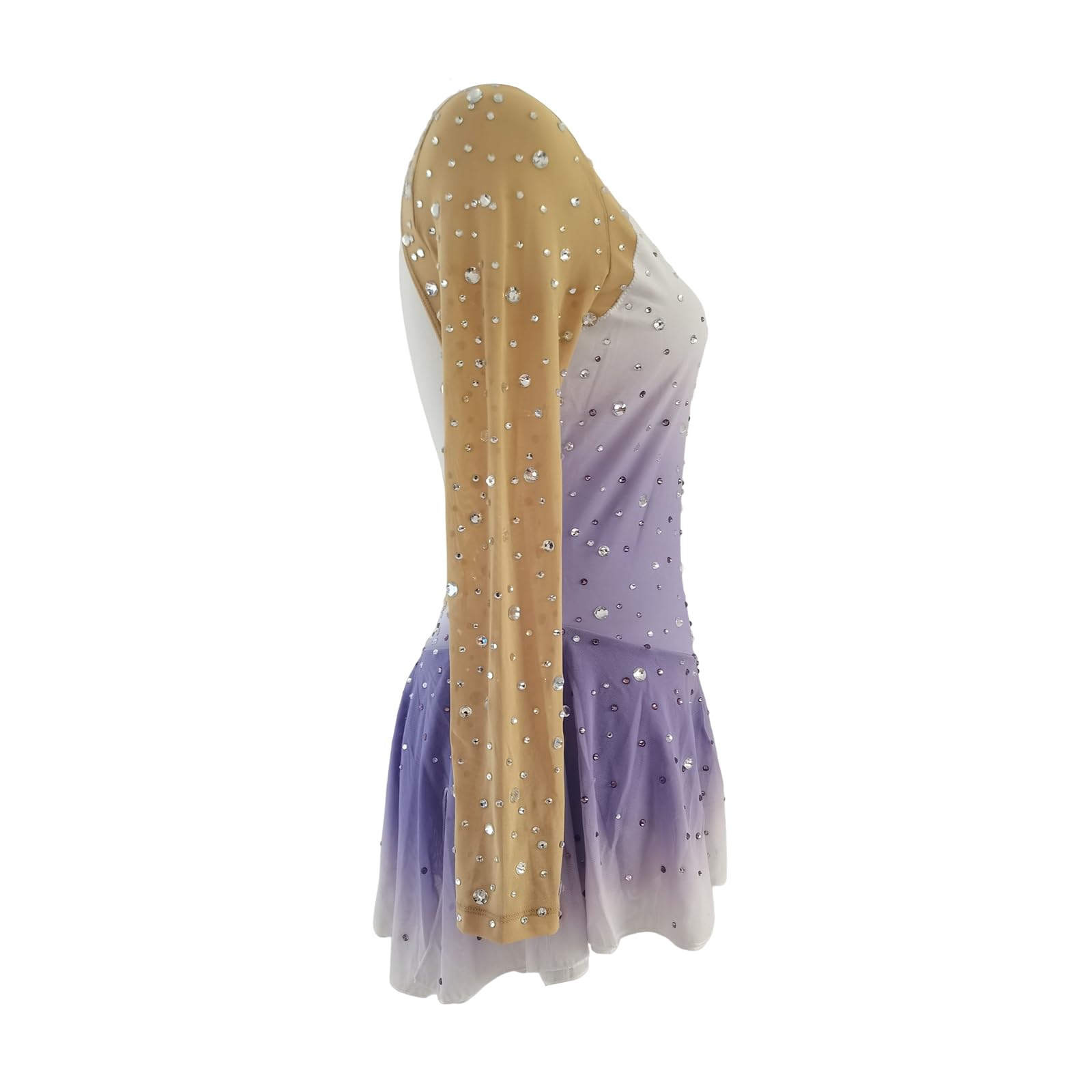 LIUHUO Eiskunstlauf-Kleid für Mädchen, Wettkampf-Performance, Kinder und Erwachsene