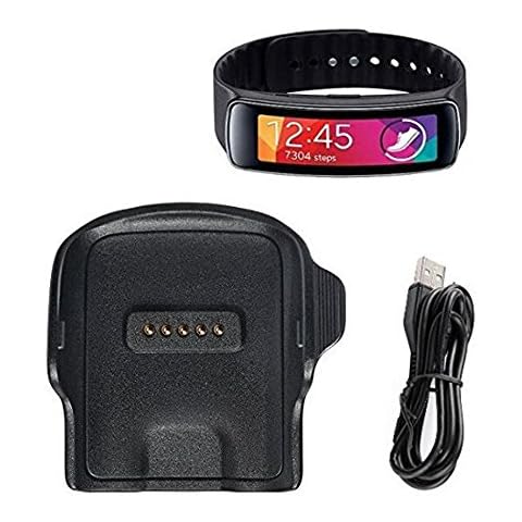 Linkshare Replacement for Samsung Galaxy Gear Fit R350 Smart Watch (Galaxy Gear Fit [R350]) Charger Charging Cradle Dock with USB Cable Cover
