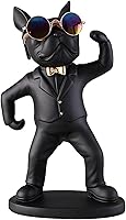 Vista 1 de French Bulldog Dog Wine Glass Rack,Puppy Statue Wine Glass Rack,Polyresin Wine Bottle Holder Creative Tabletop WineRacks Holder Display Stand for
