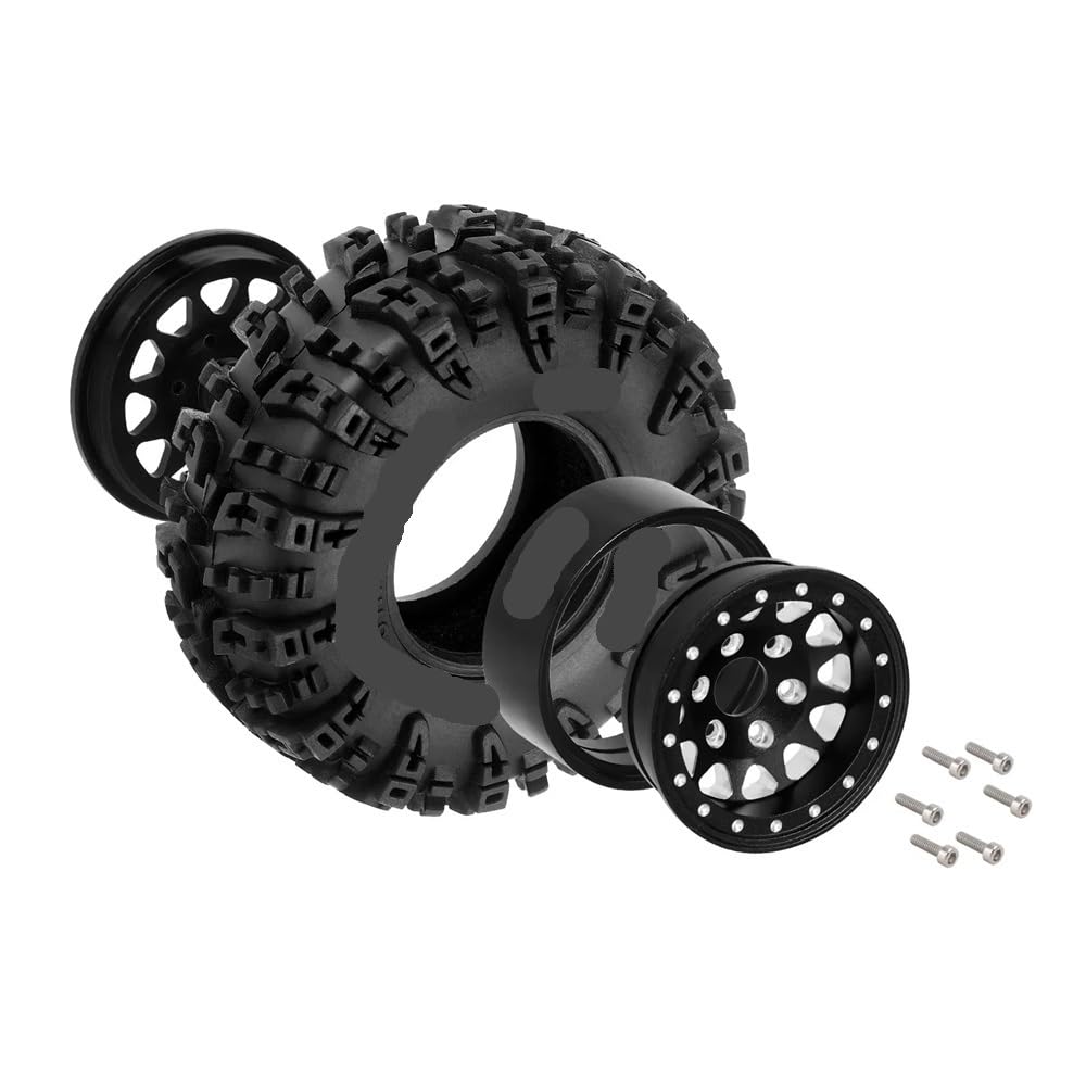Mud Terrain S5 Swamp Claw 1.3" Wheel Tires Set Kompatibel mit 1/18 1/24 Scale RC Crawler und Off-Road Fahrzeugen