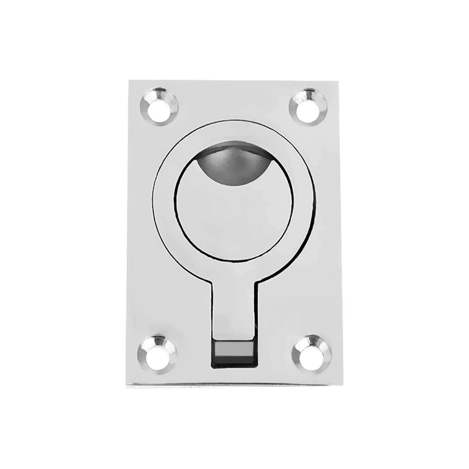 MTMXALBBR 316 Stainless Steel Boat Hatch Pull Handle 62mm*45mm Flush Ring Lift Deck Marine Hardware