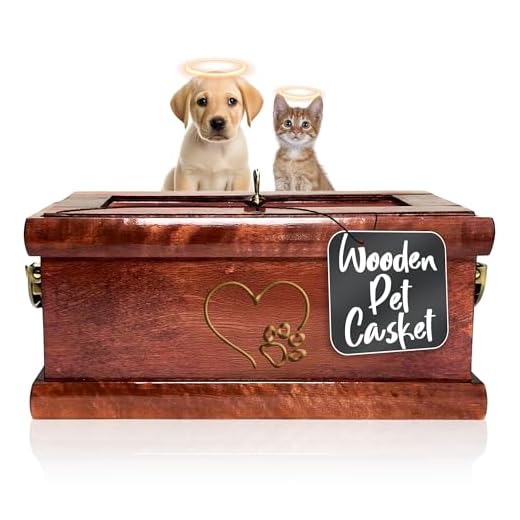 Elegant Handcrafted Wooden Pet Casket