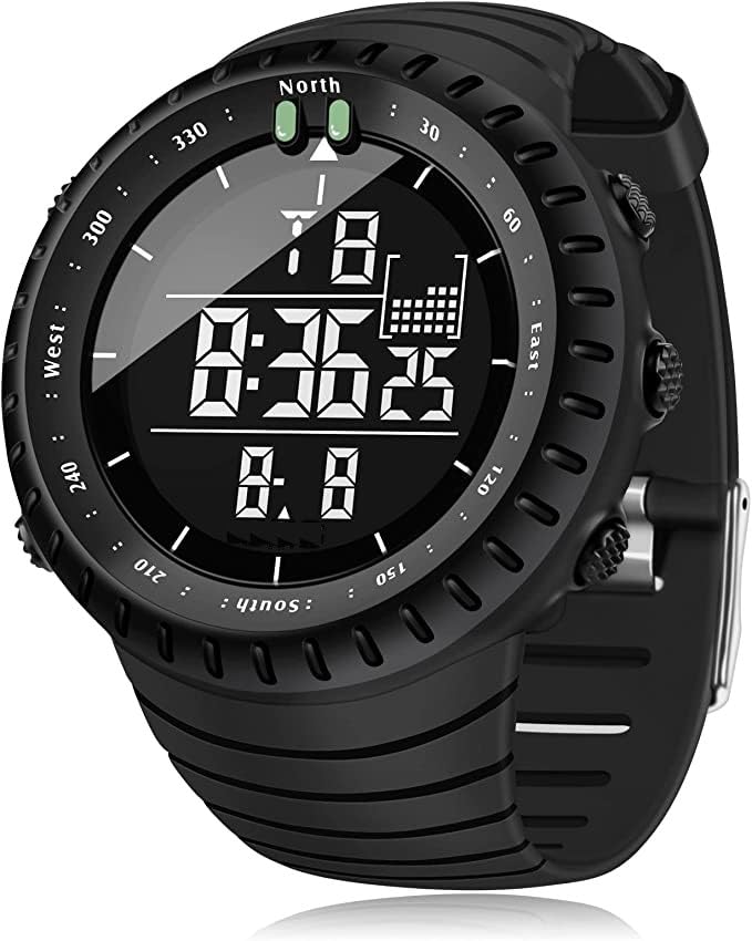 Carlson Raulen Digital Men Women Watch Waterproof Sports Tactical Watch with LED Backlight Watch for Mens (B0CXV2V6DD) Amazon Price History, Amazon Price Tracker