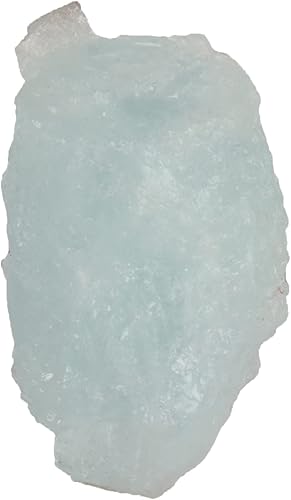 GEMHUB Gema de aguamarina de 190.45 CT - Cristal curativo en bruto con certificado de piedra preciosa suelta, color cielo aguamarina, cristal de