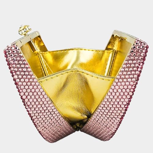 Image of Women Cute Fruit Evening Clutch Sparkling Rhinestones Purse Crystal Banquet Prom Shoulder Bag