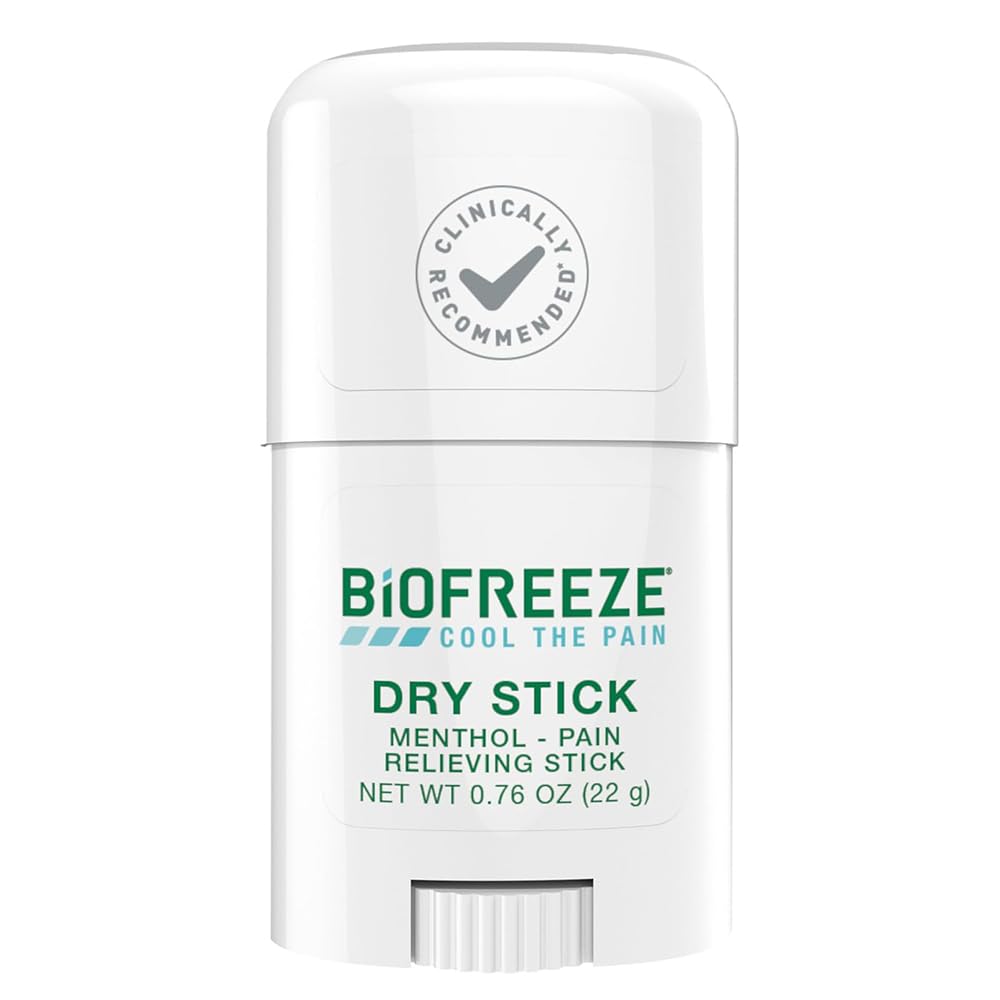 Biofreeze Dry Stick, Mess-Free Relief for Neck, Shoulder, Knee, Hip, Hand & Joint, Cooling Menthol Pain Relief Stick, 100+ Uses (Pack of 2) — Amazon image 2