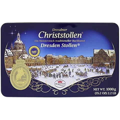 Dr. Quendt Dresdner Christstollen Dose, 1er Pack (1 x 1 kg) Cover