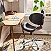 Amazon Brand - Rivet Mid-Century Modern Curved Table Desk Lamp With LED Light Bulb, Brass/Walnut, 14.3 x 21.7 Inches