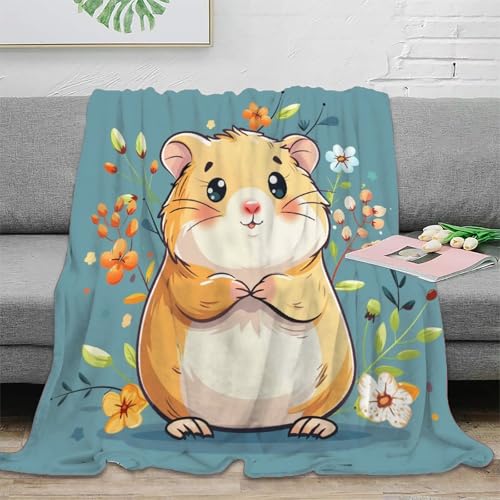 Couverture lit hamster en flanelle pelucheuse 3D premium - 2