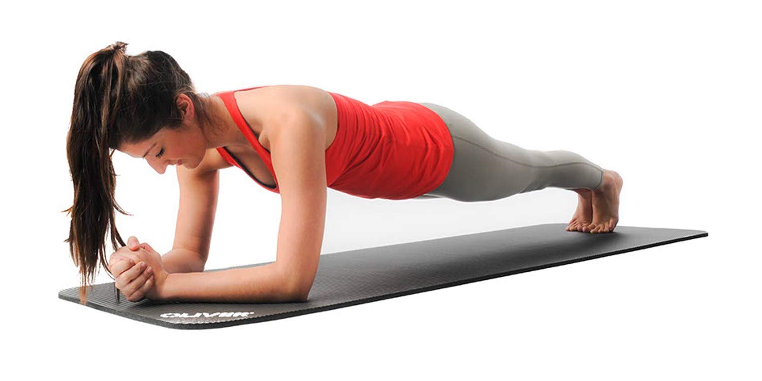 Oliver Tappetino Fitness Antiscivolo per Yoga Pilates e Allenamento a Casa Tappeto Palestra Spesso e Ammortizzante