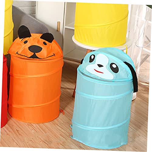 Asakkura Collapsible Laundry Hamper Toy Storage Folding Laundry Hamper Storage Bucket Sky-Blue Animal D34 Storage Basket Spring Steel Wire Laundry Hamper Sundries Storage Holder #TOP5