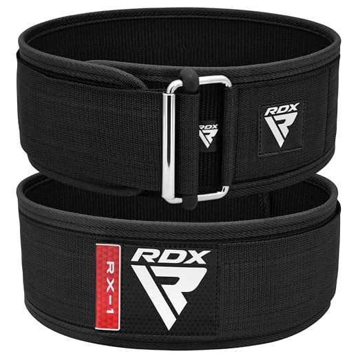 RDX Cintura Palestra Sollevamento Pesi 4” Supporto lombare posteriore Schiena Allenamento della Forza, Fitness, Muscoli, Deadlifts Workout Squat da palestra domestica