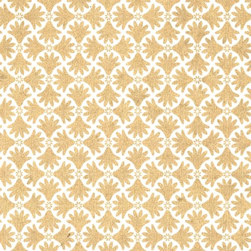 Papier Isis Ivoire Or 50x70cm 100g pour création lot de 10 feuilles