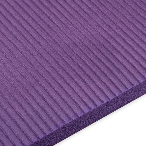 Image of Gaiam Thick Yoga Mat, Exercise & Fitness Mat with Easy-Cinch Carrying Strap | Non-Slip NBR Foam | Joint Cushioning | Yoga, Pilates, Fitness & Floor Workouts | 72 inchL x 24 inchW