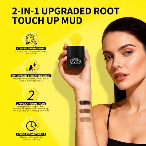 Image of Sevich Hairline Powder 2.0, Gray Root Touch Up, Sweatproof, Dark Brown