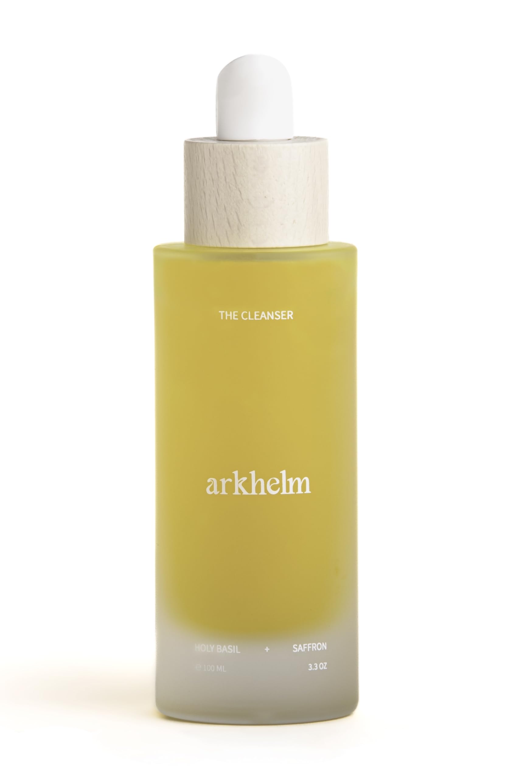 Arkhelm Holy Basil and Saffron Gentle Face Cleanser - Cruelty-Free Organic Daily Facial Cleanser for Sensitive, Combination to Oily Skin - 100 ML / 3.4 OZ. Vegan Face Wash for Brightening and Renewal