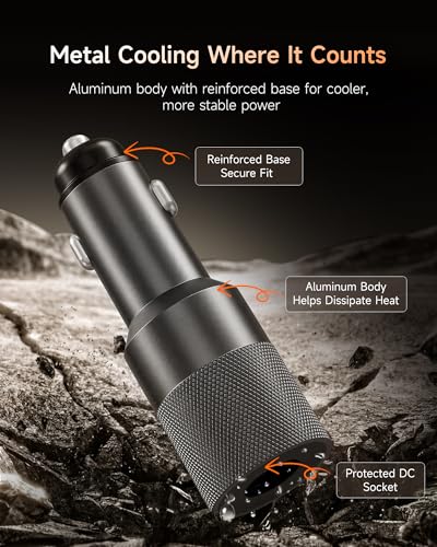 Image of Starlink Mini Car Power Adapter, 12V-24V to 30V DC Step Up Converter, 60W Stable Output, Supports 200FT DC Cable Run, Aluminum Alloy Car Charger for RV Camping Truck Boat
