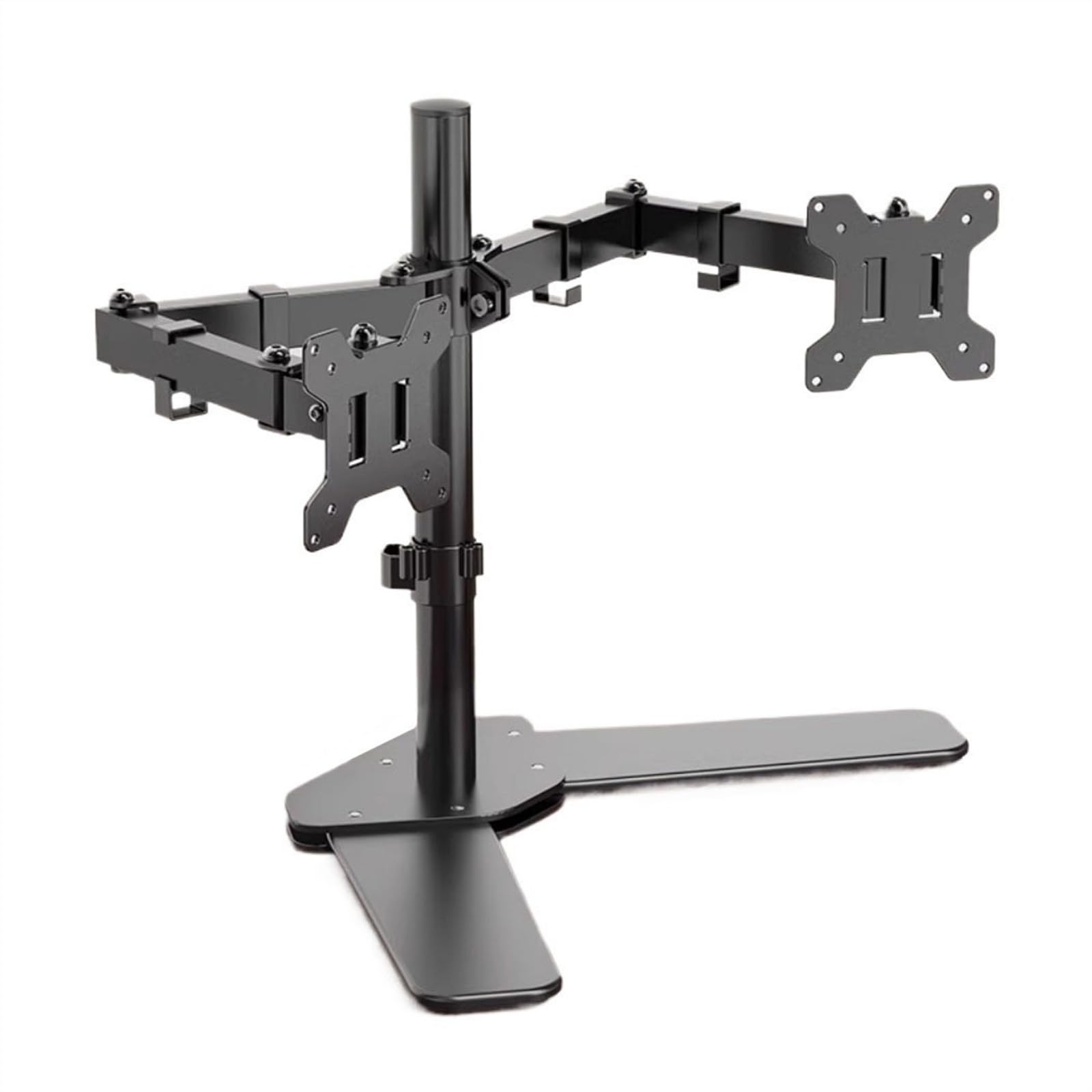 Braccio per monitor, Supporto da scrivania for doppio monitor, supporto indipendente for doppio monitor adatto a 2 schermi fino a 30 pollici, 26,4 libbre, base di montaggio in acciaio VESA Supporto da