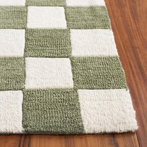 Image of Hand Tufted Wool Carpets Anti Shedding Rug Modern Carpets for Living Room Size 6x8 Feet
