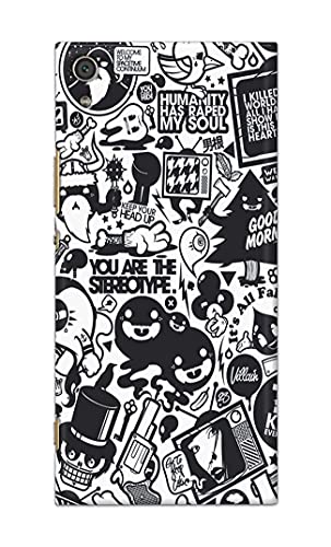 Image of Printed Hard Back Cover Case for Sony Xperia XA Ultra Back Cover (Mixed Cartoon) -1302