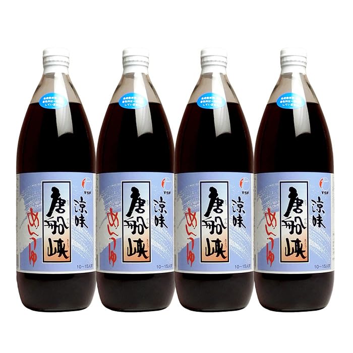 唐船峡 めんつゆ 鹿児島 まとめ買い 1リットル (x 4)