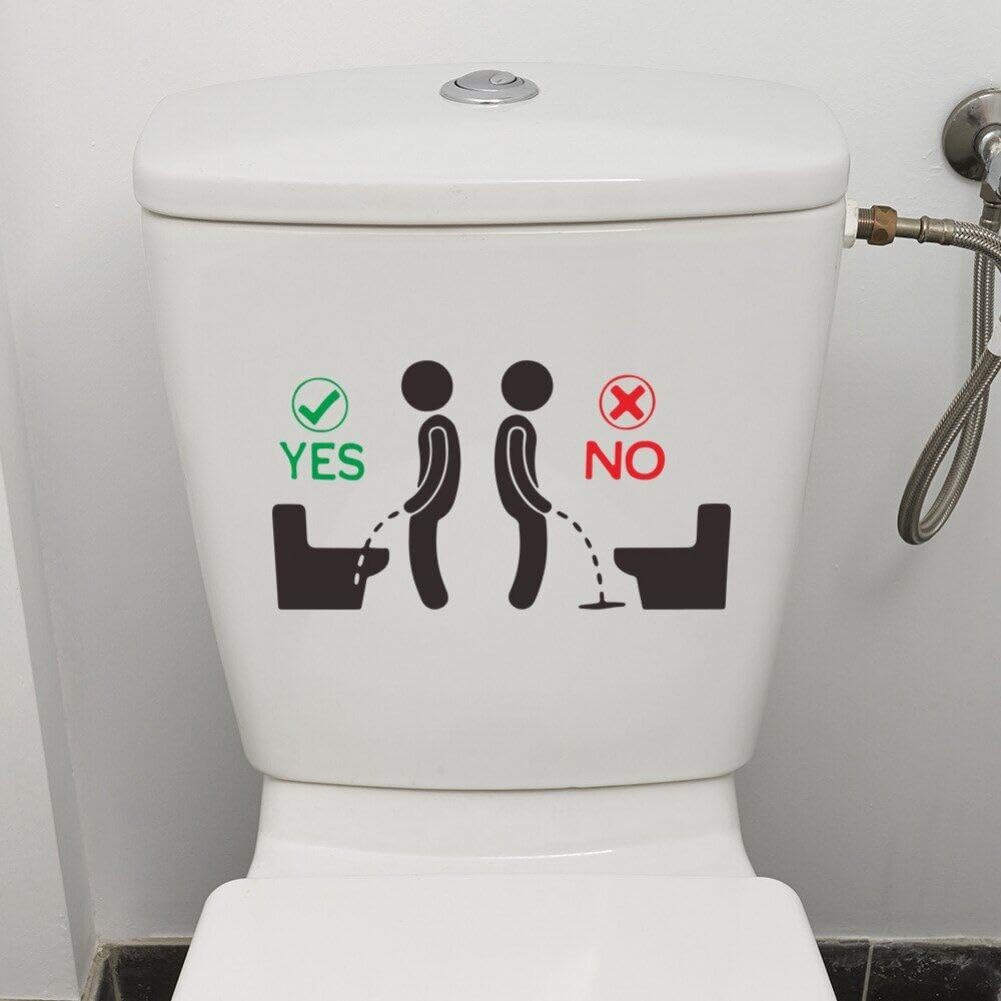 Adesivo da parete per sedile WC da bagno 1PC