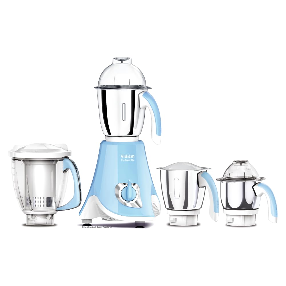 Vidiem Eva Elite Mixer Grinder - 7 Jars, 750W -8