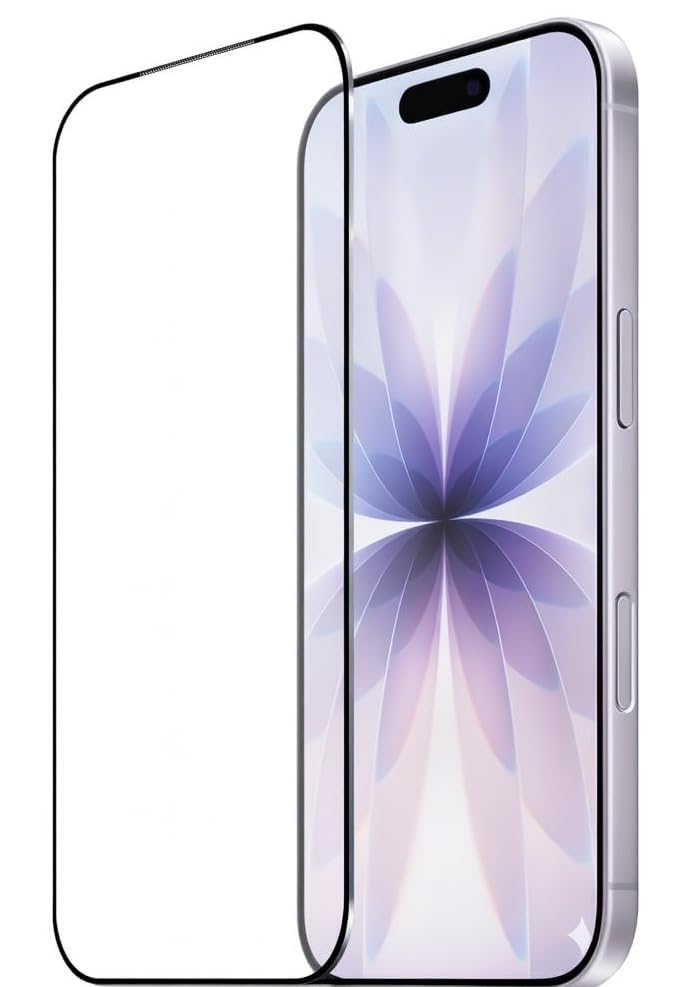 Image of Premium Tempered Glass Screen Guard Compatible With iPhone 17 (6.1 Inch) | 9H Hardness | Edge to Edge Protection | Anti Scratch | Bubble Free Installation | HD Clear