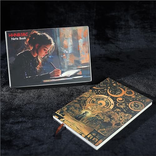 Carnet de notes A5 Mystical Night Sky rigide ligné phosphorescent
