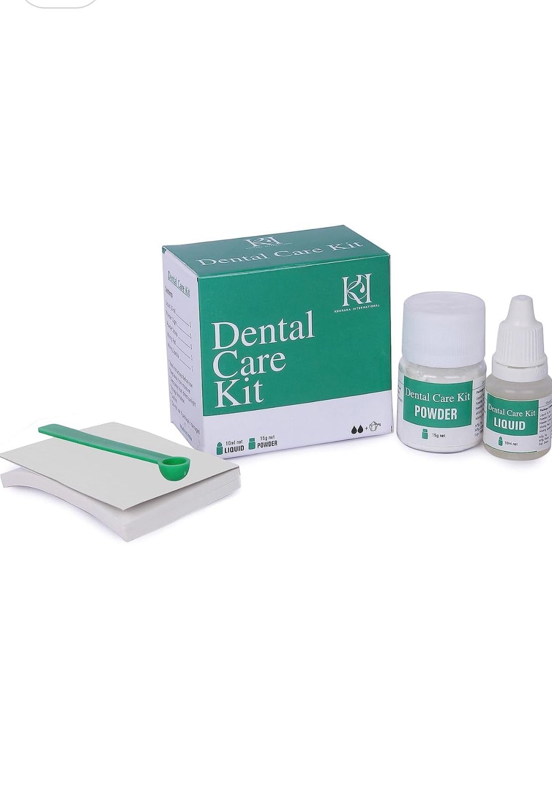 Plasdent Zinc Oxide-Eugenol Dental Cement Kit for Crowns & Bridges Filling