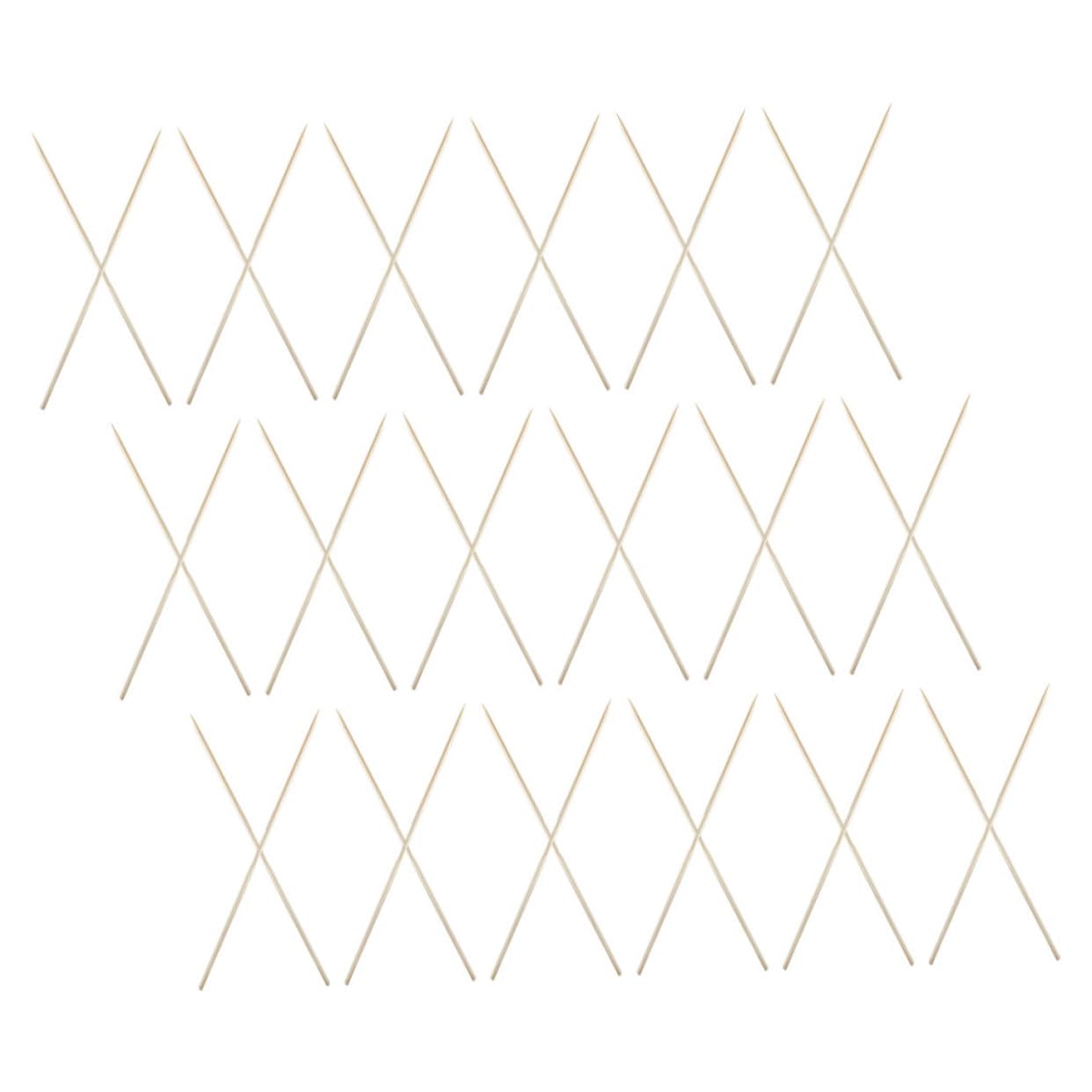 Mikikit 100pcs Disposable Food Sticks for Grilling for Parties Picnics and Family Gatherings for Meat Vegetables and Fruit Kabobs