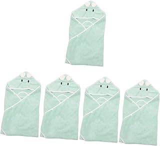 Toyvian 5 Pçs Toalha De Banho Do Bebê Toalhas De Banho Com Capuz Toalhas De Banho Para Bebês Toalhas De Banho De Bebê Recém-Nascido Toalha De Banho De Algodão Toalha De Banho De Bebê