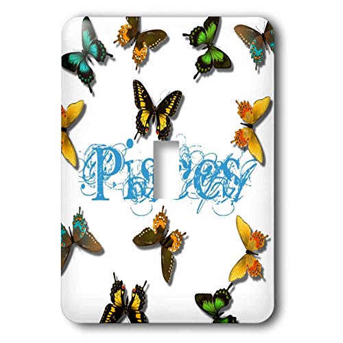 Interrupteur à baïonnette Pisces Butterflies 3dRose multicolore pour décoration murale chic