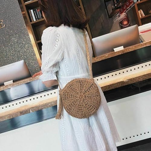 Straw Crossbody Shoulder Bag Beach Tassels Crochet Messenger Handbag Purse For Women Girls4
