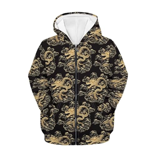 Kids Zip-Up Hoodie Casual Long Sleeve Hoody Sweatshirts Teen Trendy Clothes,Spring Fall Outfits3