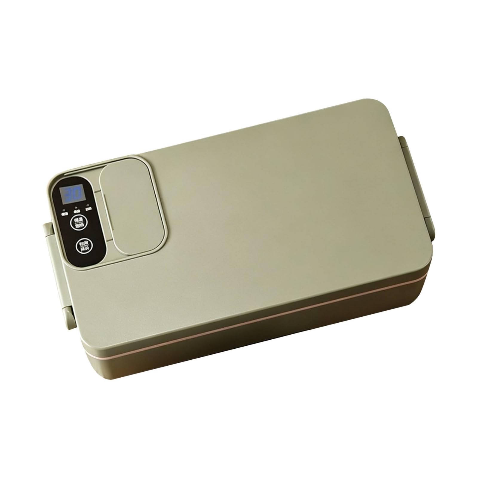 kowaku Scaldavivande Elettrico Portatile Contenitore Pranzo Scatola Pasto Riscaldabile con Interno in Acciaio Inox 304 E Coperchio Antigoccia Adatto per, Verde Menta, Esagonale