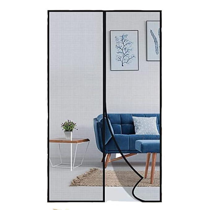 VENDERE Polyester Magnetic Mosquito Net Mosquito Curtain for All Door Auto-Closing Insect Screen to Keep Mosquito Out Screen Door Reinforced Fiberglass Mesh Curtain Back Door Mesh multicolot