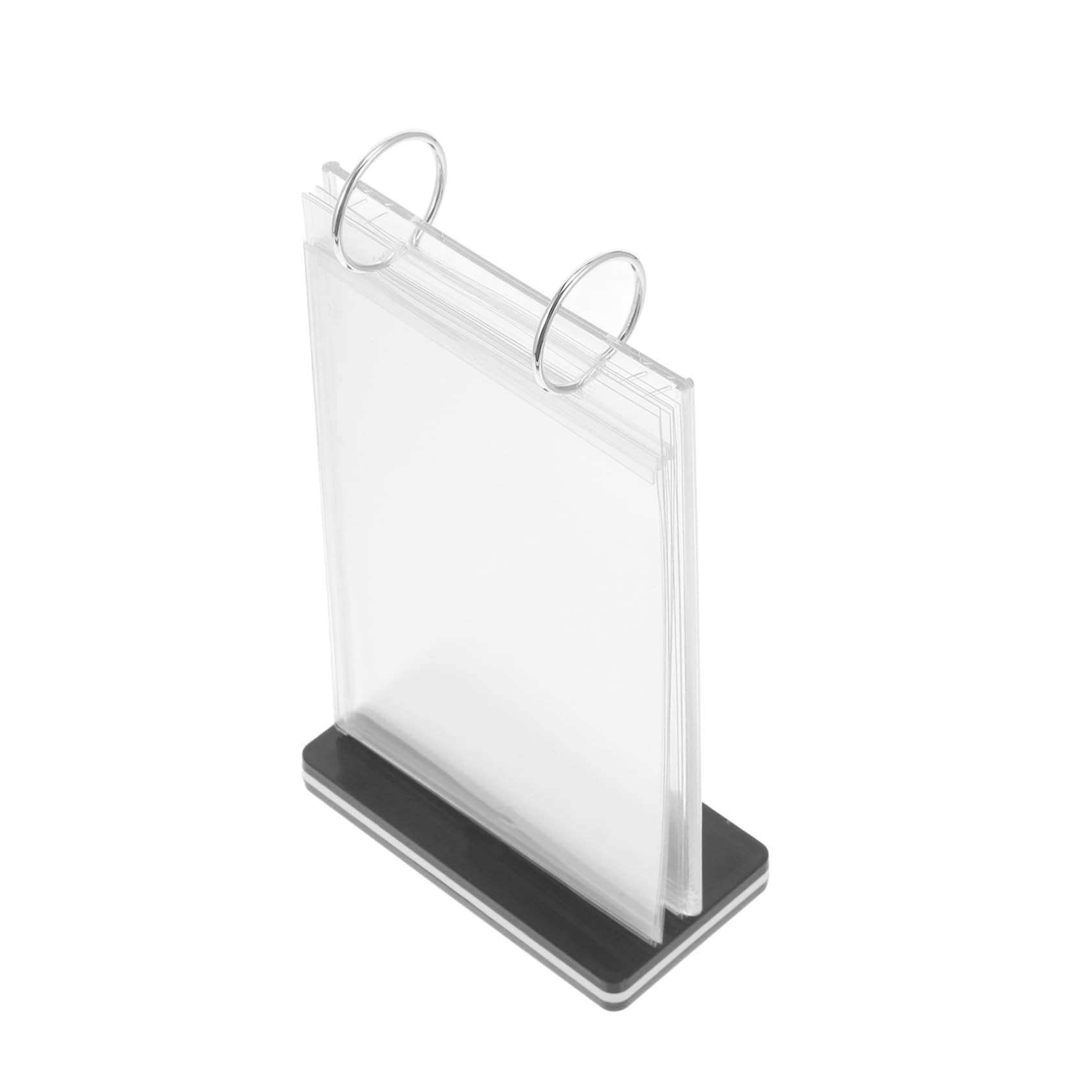 5piezas Soporte De Menú De Escritorio Transparente Para Restaurantes Exhibidores Estables Para Carteles Porta Menús Ligero y Fácil De Usar Para Tiendas y Eventos