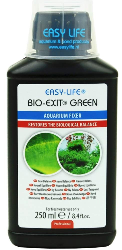 Easy Life Bio Exit Green Tratamiento de Agua para Acuariofilia, 250 ml (Paquete de 1)