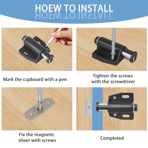 Roosea 8 Pezzi Chiusure Magnetiche a Scatto per