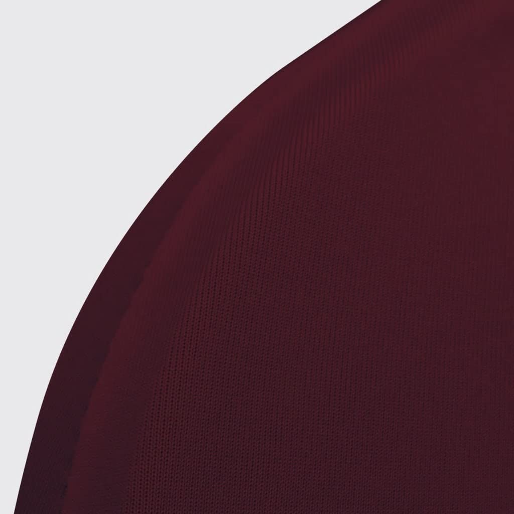 6 Stuhlhussen Burgunderrot Stretchstoff Bis 100 cm | Für Hochzeit Bankett Konferenz, 10% Spandex, Einfach Überziehen, Dehnbar