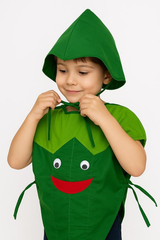 Image of FancyDressWale Fruit & Vegetable Fancy Dress Costume for Kids | Free Size 2-10 Years | School Fancy Dress, Stage Shows, Theme Parties