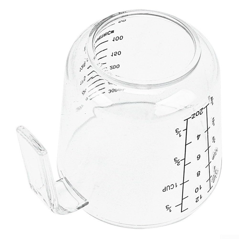 Messbecher-Set mit klaren Skalen, sicherem PP-Kunststoff, breiter Öffnung und dreieckigem Ausguss zum Backen und Kochen, mehrere Größen erhältlich (D)