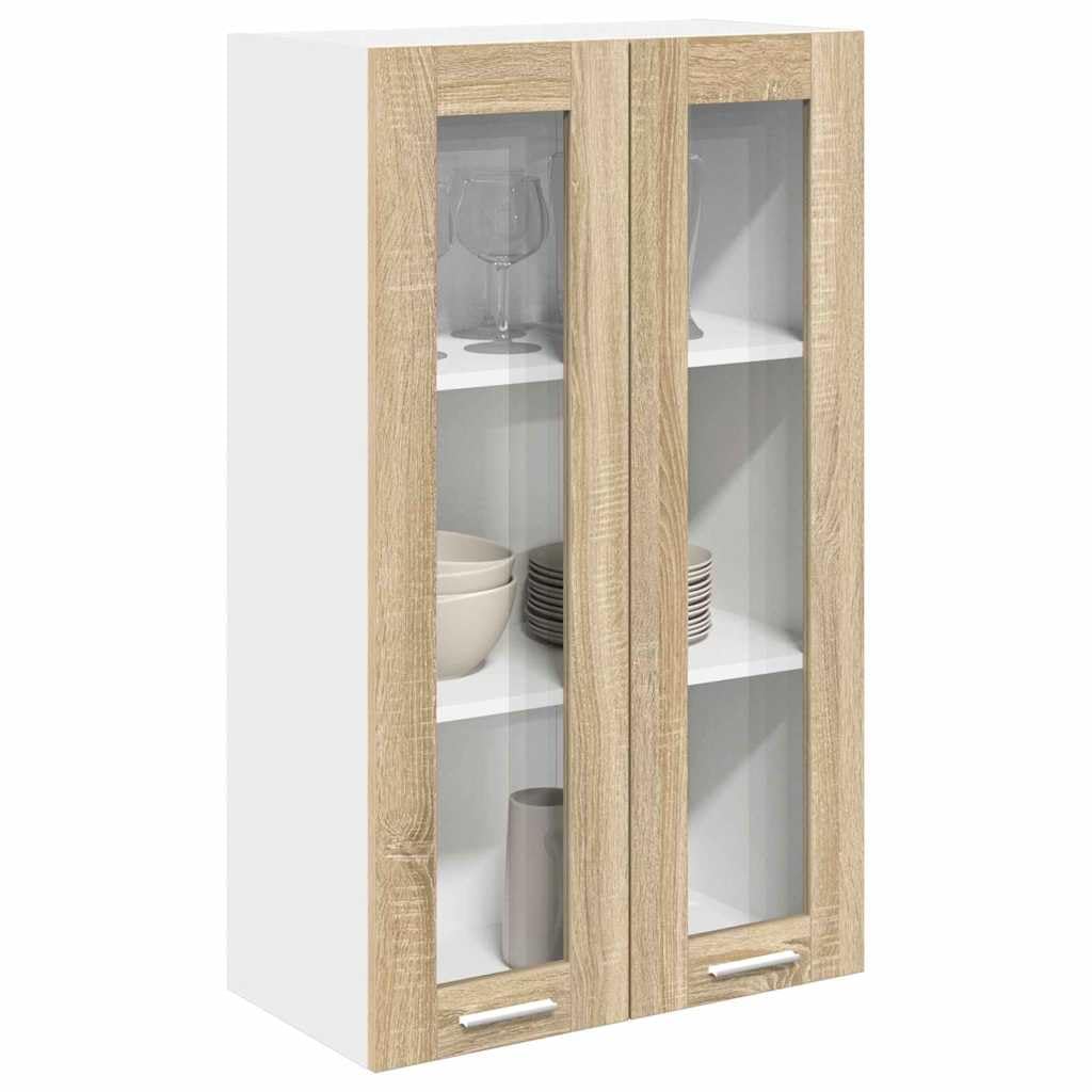 Vidaxl Sonoma Oak Hanging Cabinet 60 X 31 X 100 Cm Engineered Wood