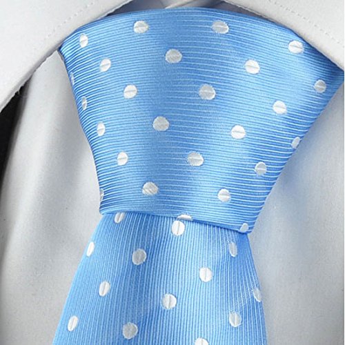 Image of KissTies Mens Necktie Polka Dot Ties For Men Classic Dressing Tie + Gift Box
