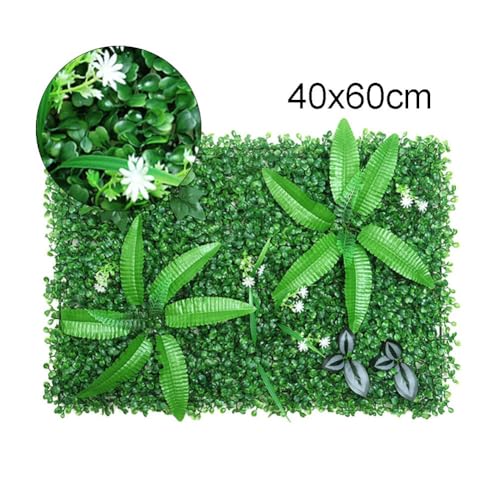Gazon artificiel 40 x 60 cm panneau carré plastique vert décoration murale maison hôtel