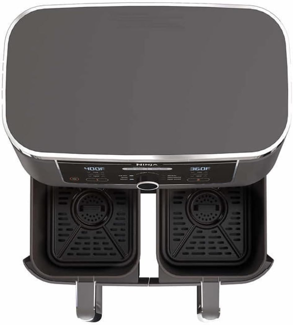 Ninja Foodi 6in1 10qt. XL 2Basket Air Fryer with DualZone Technology. AD350CO. Basket Air Fryer with 2 Independent Frying Baskets, Match Cook  Smart Finish to Roast, Broil, Dehydrate  More for