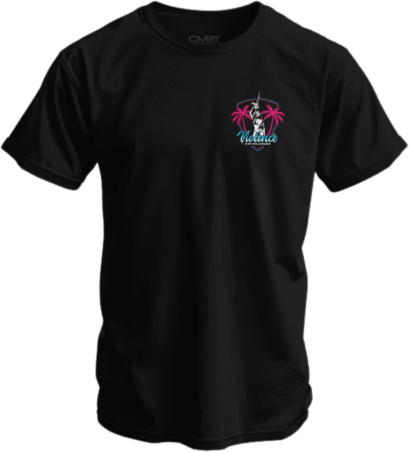 Combat Iron Men's Graphic T-Shirt | Violence is My Love Language | Athletic Fit, Tagless Comfort