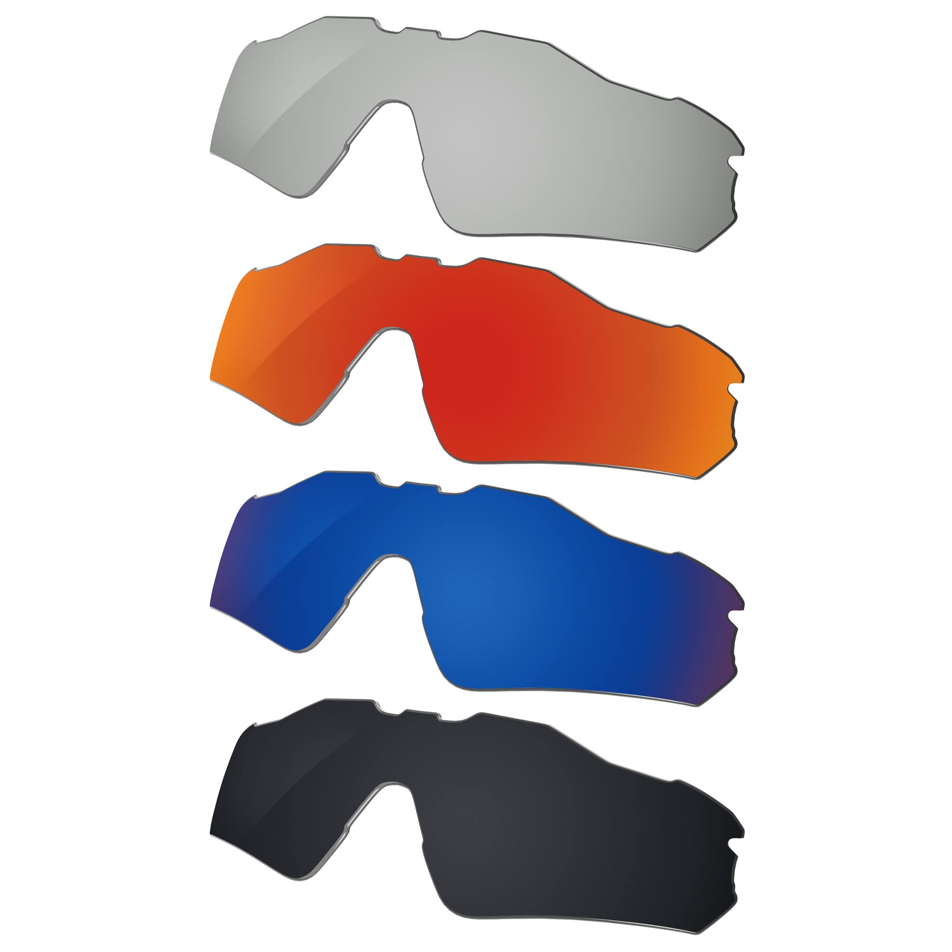 4 Pieces Replacement Lenses for Oakley Radar EV Path OO9208 Pack P01